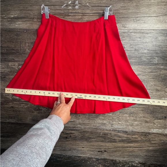 Express Red Blazer Tailored Suit Jacket and Skirt Size 9/10 - Picture 4 of 9